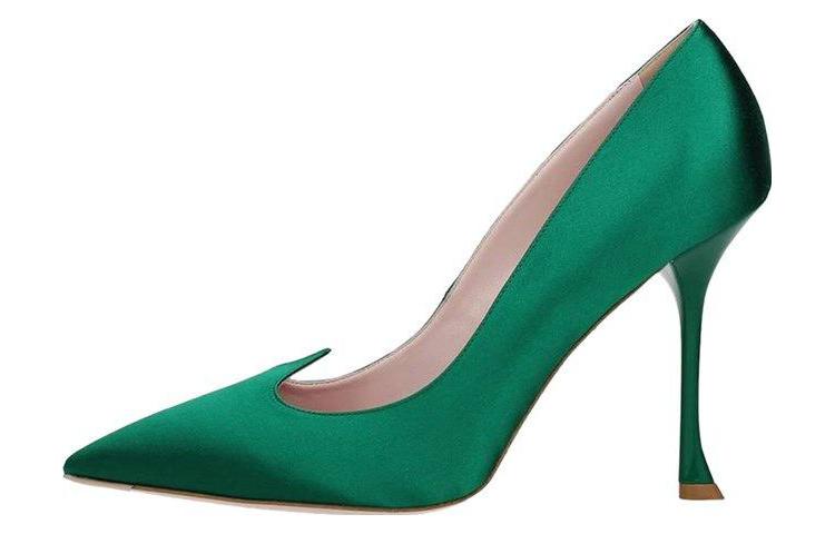 (Women) Roger Vivier 'Green Stiletto Mules' RVW53824540RS0V016
