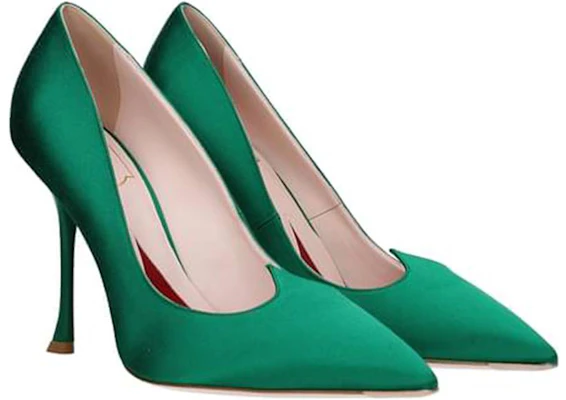 (Women) Roger Vivier 'Green Stiletto Mules' RVW53824540RS0V016 Order (Women) Roger Vivier 'Green Stiletto Mules' RVW53824540RS0V016