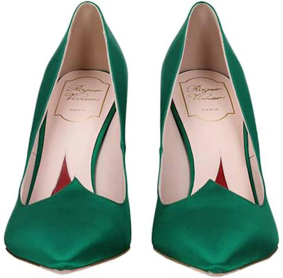 (Women) Roger Vivier 'Green Stiletto Mules' RVW53824540RS0V016 Lookbook (Women) Roger Vivier 'Green Stiletto Mules' RVW53824540RS0V016
