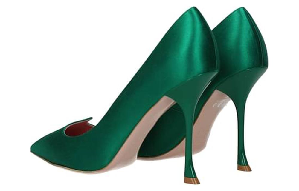 Shop (Women) Roger Vivier 'Green Stiletto Mules' RVW53824540RS0V016