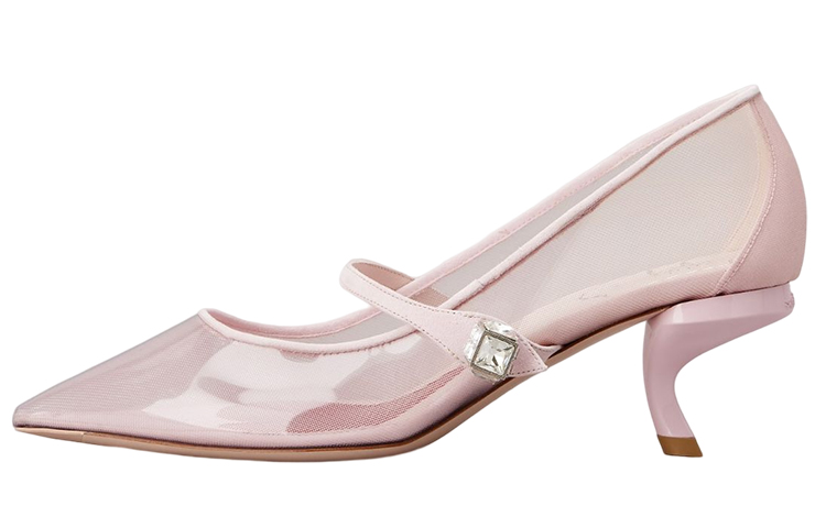 (Women) Roger Vivier 'Pink Crystal Buckle Stilettos' RVW63834510PE55O10