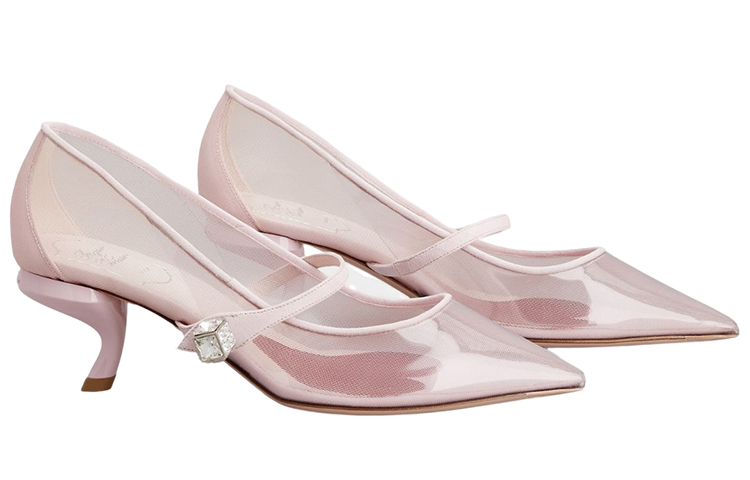 Order (W) Roger Vivier 'Tacones de Aguja con Hebilla de Cristal Rosa' RVW63834510PE55O10