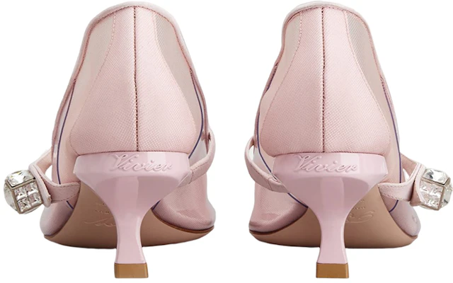(W) Roger Vivier 'Tacones de Aguja con Hebilla de Cristal Rosa' RVW63834510PE55O10 Shop (W) Roger Vivier 'Tacones de Aguja con Hebilla de Cristal Rosa' RVW63834510PE55O10