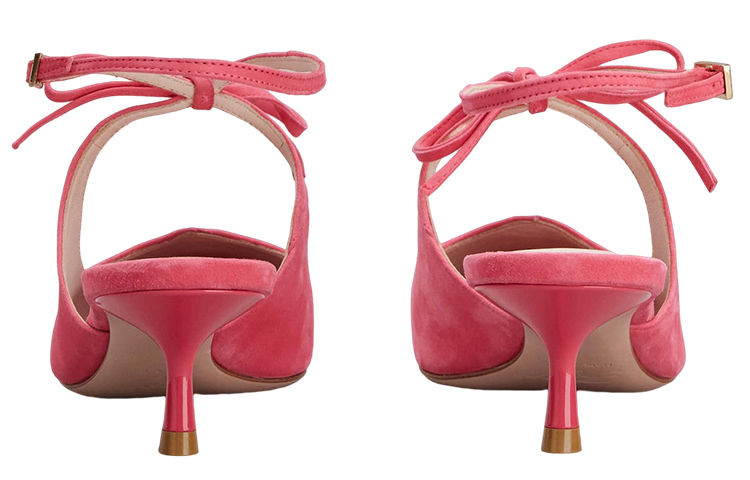 Shop 羅傑·維維亞 絨面 尖頭 細跟 中跟鞋 女款 粉色