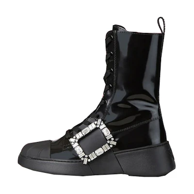 (W) Roger Vivier Ankle Boots 'Black Leather'