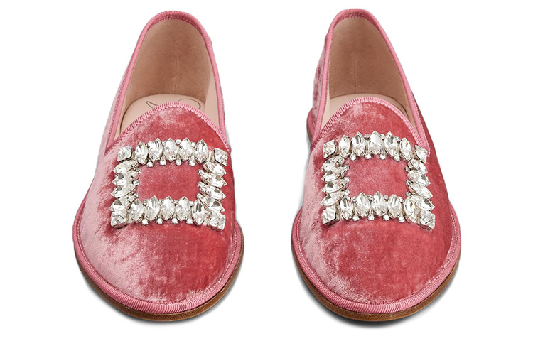 (W) Roger Vivier Babby Viv' Strass 'Pink Embroidered Buckle' 圖 3