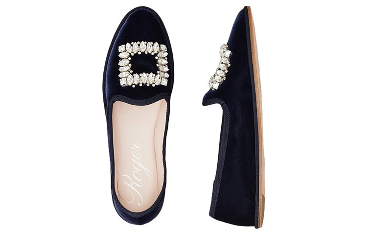 (W) Roger Vivier Babby Viv Flats 'Blue Embroidered Crystal Buckle' 圖 4
