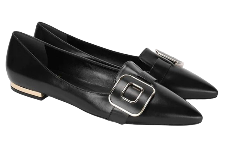 (W) Roger Vivier Ballerina Flats 'Black Leather Pointed Toe' 圖 3