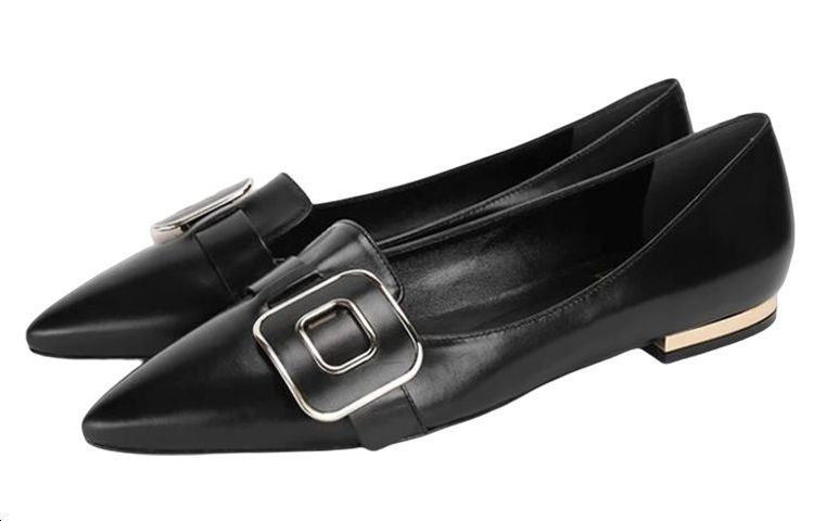 (W) Roger Vivier Ballerina Flats 'Black Leather Pointed Toe' 圖 4