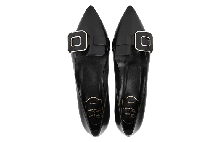 (W) Roger Vivier Ballerina Flats 'Black Leather Pointed Toe' 圖 5