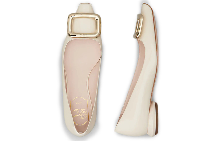 Shop (Women) Roger Vivier Ballerina Flats 'Grey White' RVW65032180D1PC019