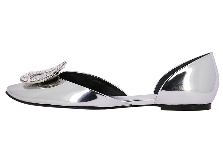 (Women) Roger Vivier Ballerina Flats 'Silver' RVW088072905ESB200
