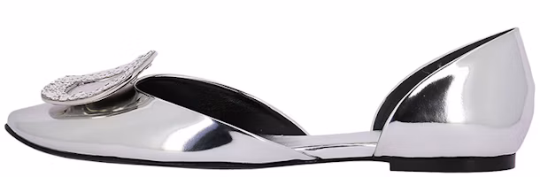 (Women) Roger Vivier Ballerina Flats 'Silver' RVW088072905ESB200 (Women) Roger Vivier Ballerina Flats 'Silver' RVW088072905ESB200