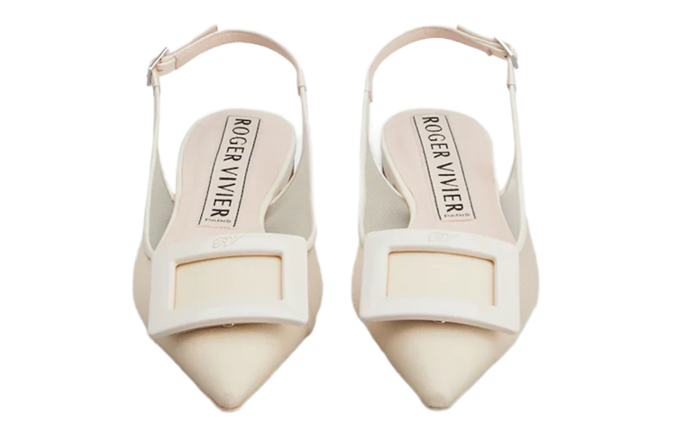 (W) Roger Vivier Ballerine Mesh 'Cream Buckle' 圖 3