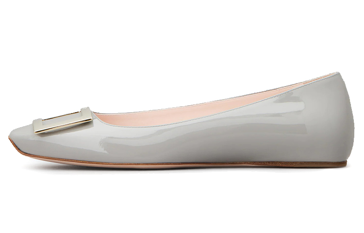 (Women) Roger Vivier Ballet Flat 'Patent Grey' RVW40415280D1PB206