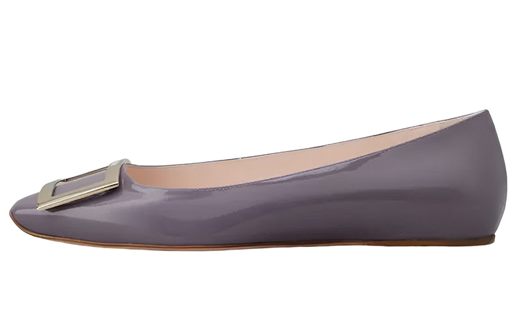 (W) Roger Vivier Ballet Flat 'Purple Patent'