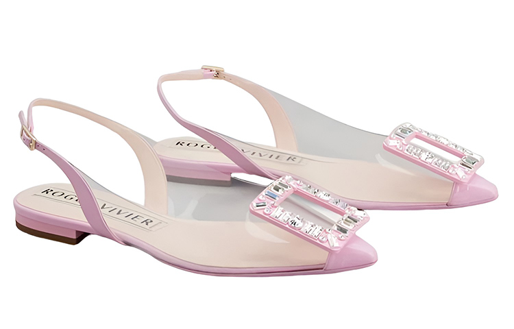 (W) Roger Vivier Ballet Flats 'Pink Crystal Buckle' 圖 3