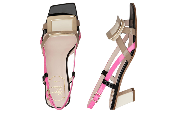 (W) Roger Vivier Belle 'Pink Beige Black' 圖 4