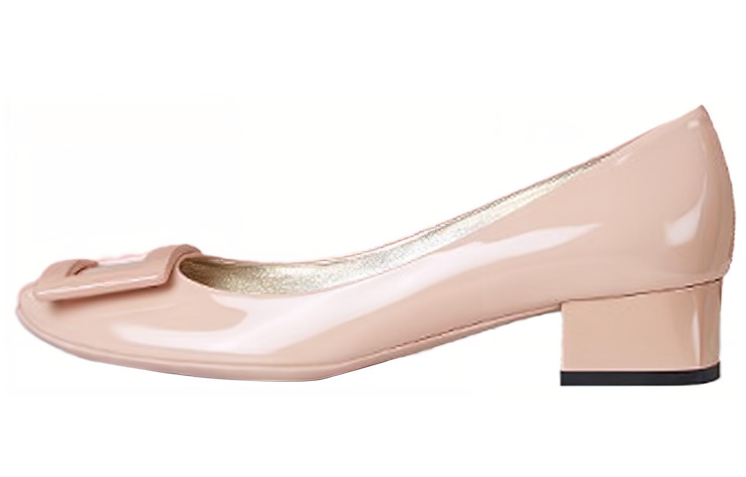 (Women) Roger Vivier Belle de Nuit 'Nude Patent' RVW39602070D1PM006