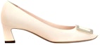 Order (W) Roger Vivier Belle Vivier Tumit 4.5cm 'Cream White Patent' RVW44815280D1PC019