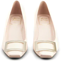 Shop (W) Roger Vivier Belle Vivier Tumit 4.5cm 'Cream White Patent' RVW44815280D1PC019
