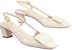(W) Roger Vivier Belle Vivier 'Tumit Blok Hujung Petak Gesper Beige' RVW00625601D1P1U03