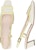 (W) Roger Vivier Belle Vivier 'Tumit Blok Hujung Petak Gesper Beige' RVW00625601D1P1U03