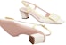 (W) Roger Vivier Belle Vivier 'Tumit Blok Hujung Petak Gesper Beige' RVW00625601D1P1U03