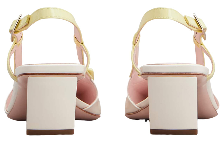 Details for (W) Roger Vivier Belle Vivier ''Beige Gesp Vierkante Neus Blokhak'' RVW00625601D1P1U03