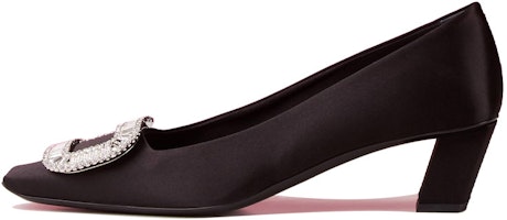 (Women) Roger Vivier Belle Vivier 'Black Crystal Buckle' RVW00602220RS0B999 (Women) Roger Vivier Belle Vivier 'Black Crystal Buckle' RVW00602220RS0B999