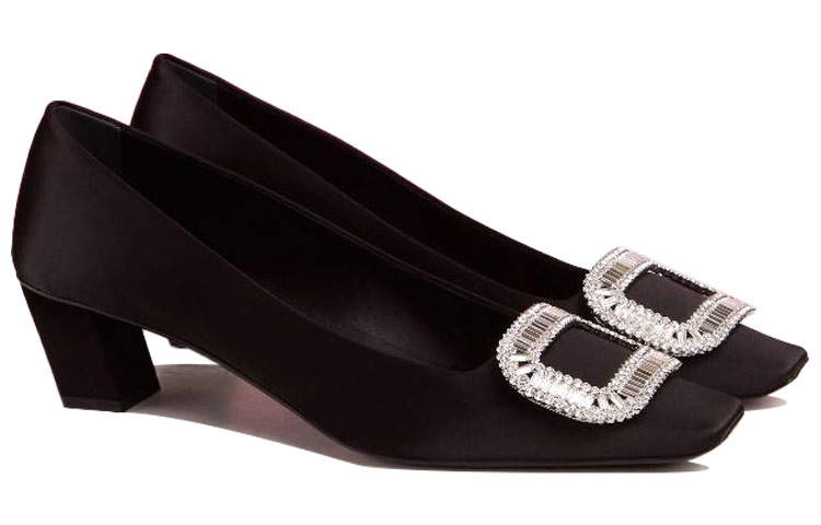 Lookbook (Women) Roger Vivier Belle Vivier 'Black Crystal Buckle' RVW00602220RS0B999