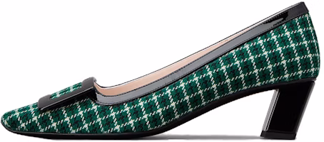 (Women) Roger Vivier Belle Vivier 'Black Green' RVW00636120SDS0G49 (Women) Roger Vivier Belle Vivier 'Black Green' RVW00636120SDS0G49