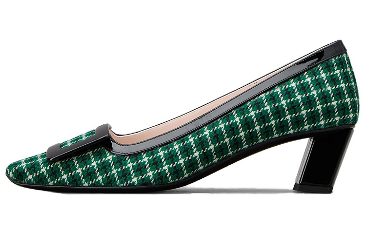 (W) Roger Vivier Belle Vivier 'Black Green'