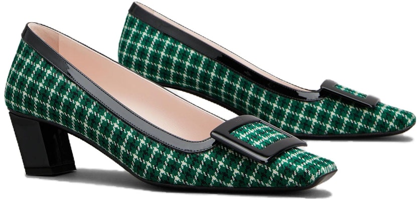 (W) Roger Vivier Belle Vivier 'Hitam Hijau' RVW00636120SDS0G49 Order (W) Roger Vivier Belle Vivier 'Hitam Hijau' RVW00636120SDS0G49