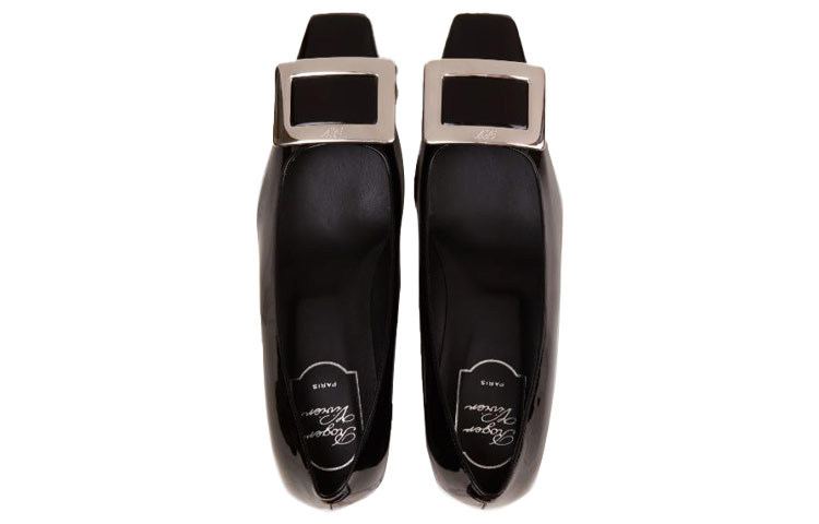 Shop (Women) Roger Vivier Belle Vivier 'Black Metal Buckle' RVW00600920D1PB999