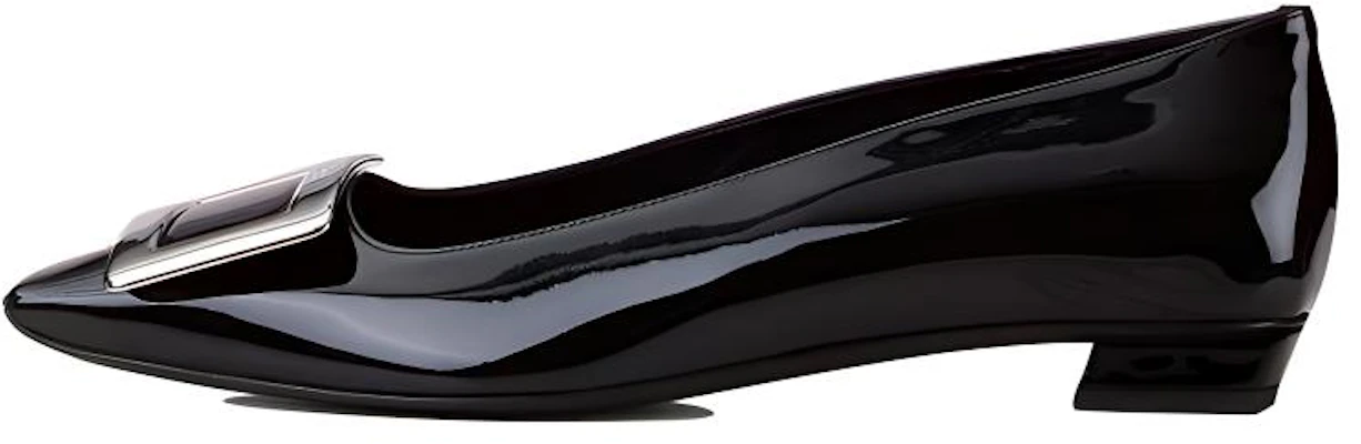 (W) Roger Vivier Belle Vivier 'Cuero Negro Charol con Detalle Metálico' RVW00700920D1PB999 Buy (W) Roger Vivier Belle Vivier 'Cuero Negro Charol con Detalle Metálico' RVW00700920D1PB999