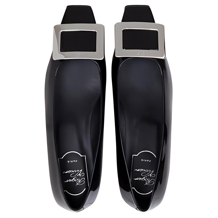 Shop (W) Roger Vivier Belle Vivier 'Cuero Negro Charol con Detalle Metálico' RVW00700920D1PB999