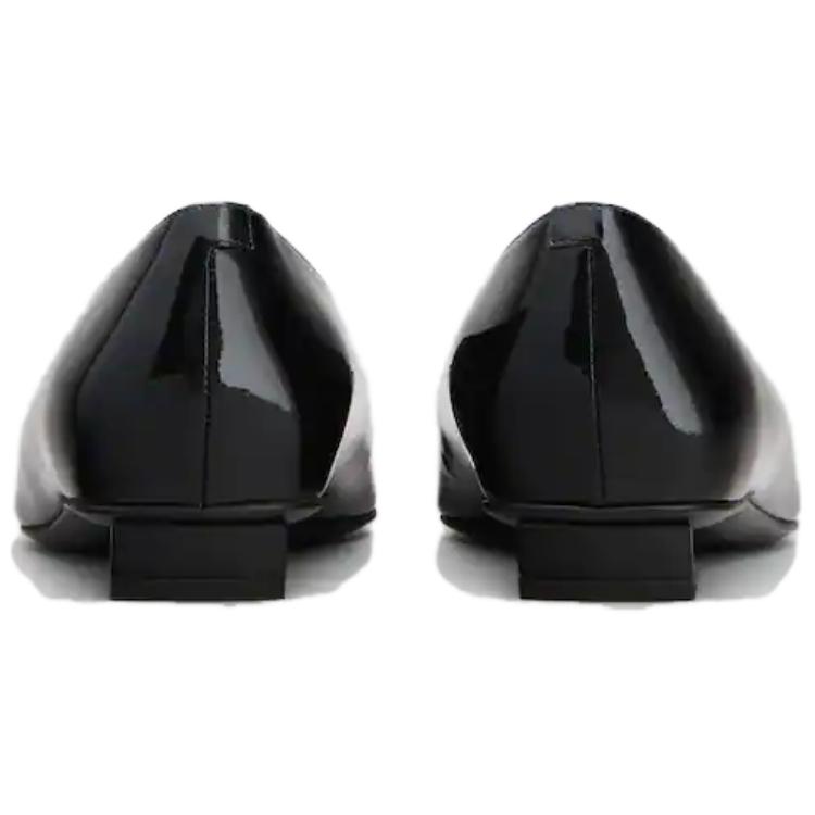 Purchase (W) Roger Vivier Belle Vivier 'Cuero Negro Charol con Detalle Metálico' RVW00700920D1PB999