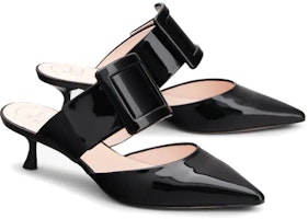 (W) Roger Vivier Belle Vivier 'Mula en Charol Negro' RVW54330640D1PB999 Order (W) Roger Vivier Belle Vivier 'Mula en Charol Negro' RVW54330640D1PB999