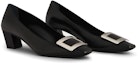 Lookbook (W) Roger Vivier Belle Vivier 'Hak Kotak Hitam Square Toe' RVW00600920BSSB999