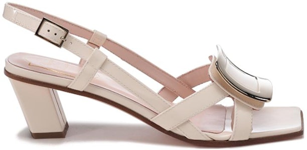 (W) 罗杰·维维亚 贝儿金属扣块跟奶油漆皮凉鞋 RVW65832620D1PC019 Order (W) 罗杰·维维亚 贝儿金属扣块跟奶油漆皮凉鞋 RVW65832620D1PC019