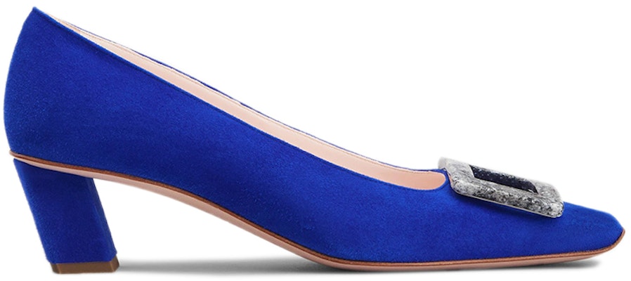 (Women) Roger Vivier Belle Vivier 'Granite Buckle Blue' RVW00631480HR0U622 Order (Women) Roger Vivier Belle Vivier 'Granite Buckle Blue' RVW00631480HR0U622