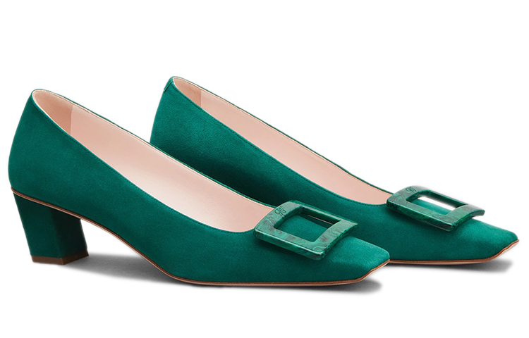 (W) Roger Vivier Belle Vivier 'Granite Buckle Green' 圖 3