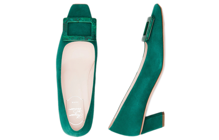 (W) Roger Vivier Belle Vivier 'Granite Buckle Green' 圖 5