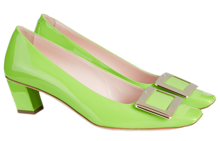 (W) Roger Vivier Belle Vivier 'Green Metal Buckle' 圖 3
