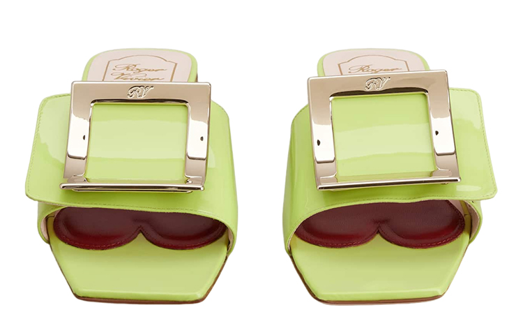 (W) Roger Vivier Belle Vivier 'Green Patent Square-Toe with Metal Buckle' 圖 4