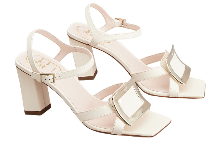 (W) Roger Vivier Belle Vivier 'Ivory Buckle Mule' 圖 2