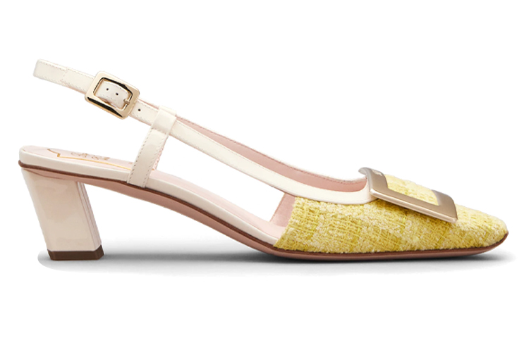 (W) Roger Vivier Belle Vivier 'Metal Buckle Beige Mule' 圖 2