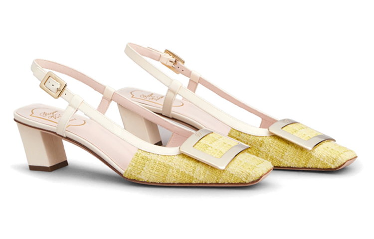 (W) Roger Vivier Belle Vivier 'Metal Buckle Beige Mule' 圖 3