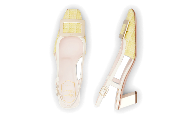 (W) Roger Vivier Belle Vivier 'Metal Buckle Beige Mule' 圖 5